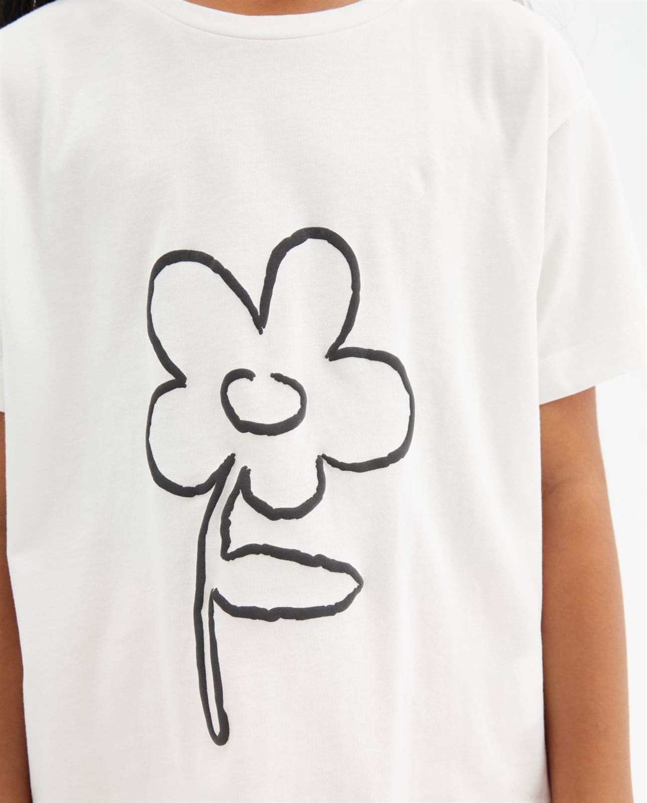 Camiseta flor - Imagen 3