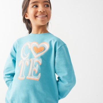 Sudadera turquesa - Imagen 1